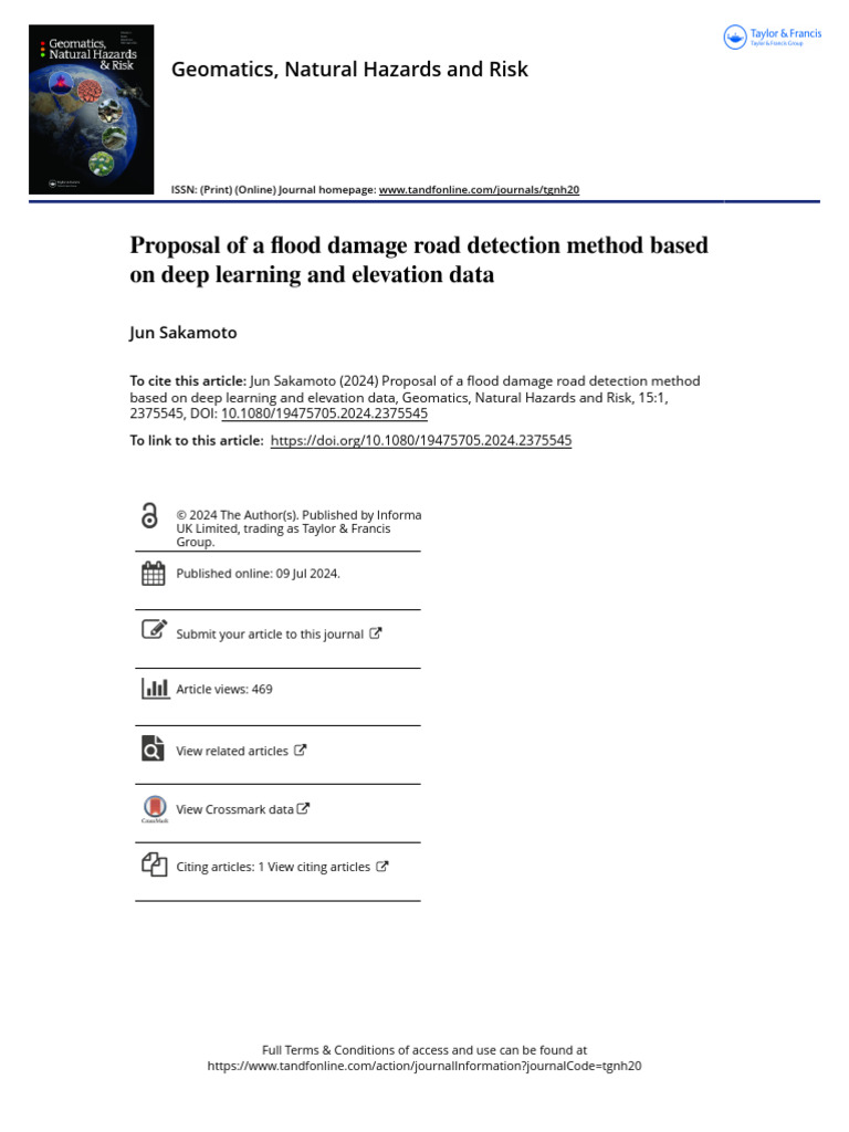 Proposal of A Flood Damage Road Detection Method Based On Deep Learning ...