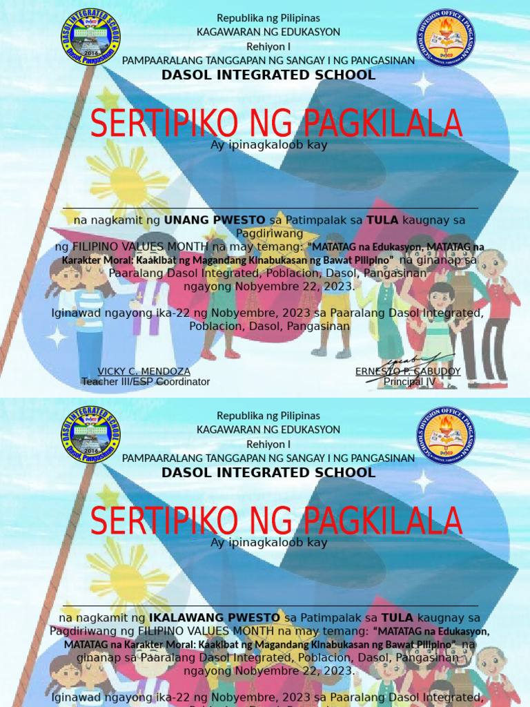 Filipino Values Month | PDF
