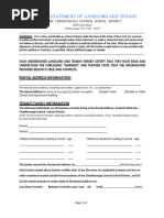 Residence Verification Request Form W-147 | PDF | Landlord | Lease