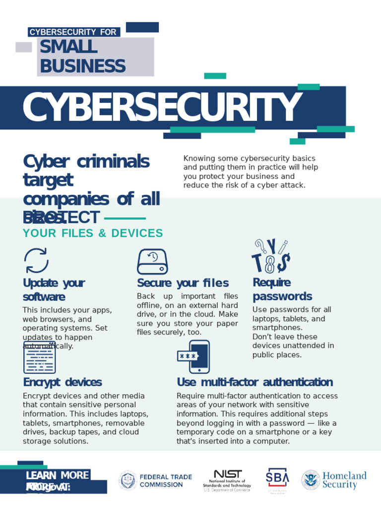 Cybersecuirty SB Factsheets All | PDF | Security | Computer Security