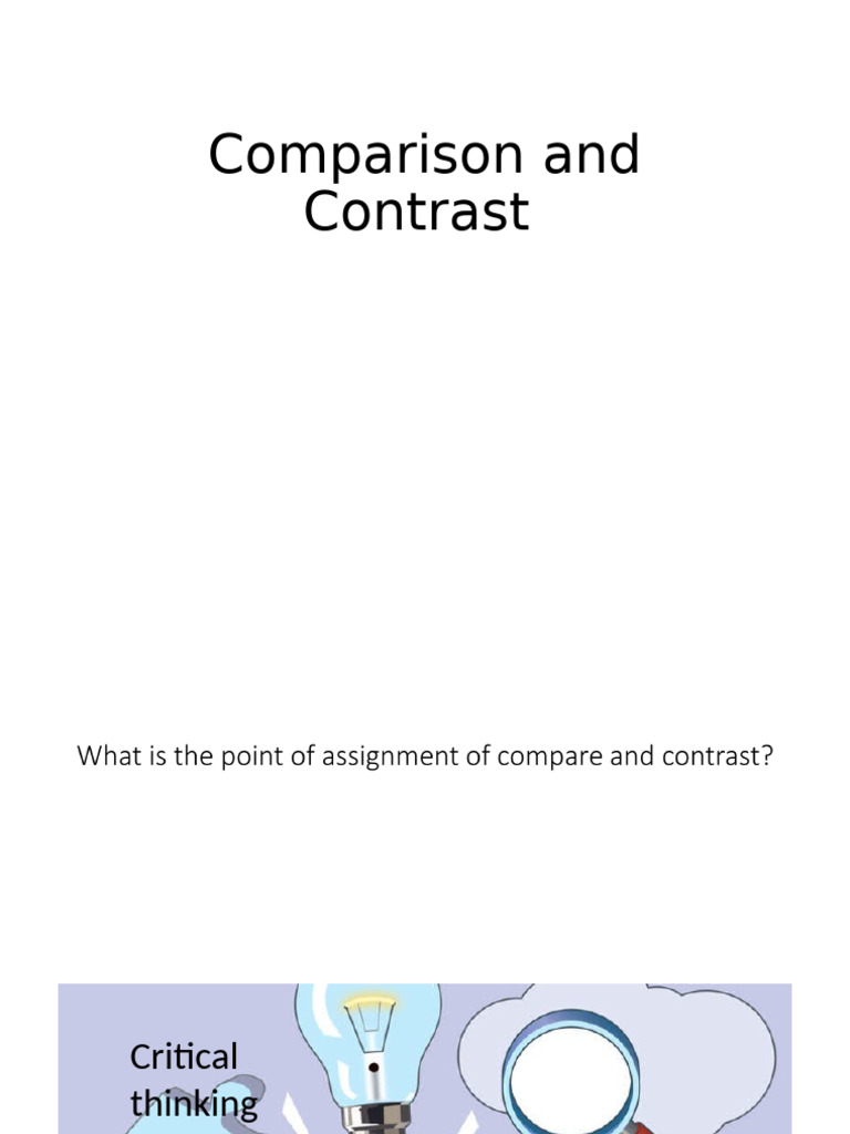 Comparison and Contrast Essay Guide | PDF | Lionel Messi