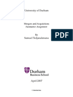 Download Mergers and Acquisitions by Samuel Tedjasukmana SN85048 doc pdf