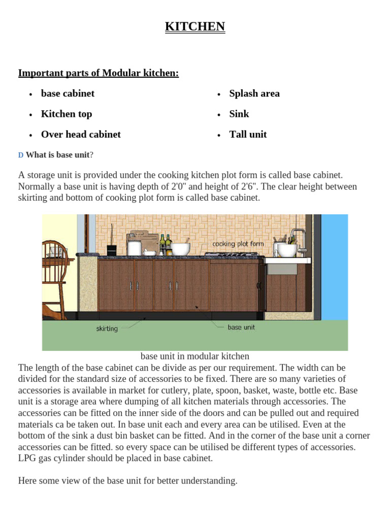 Modular Kitchen Design Essentials | PDF | Kitchen | Sink