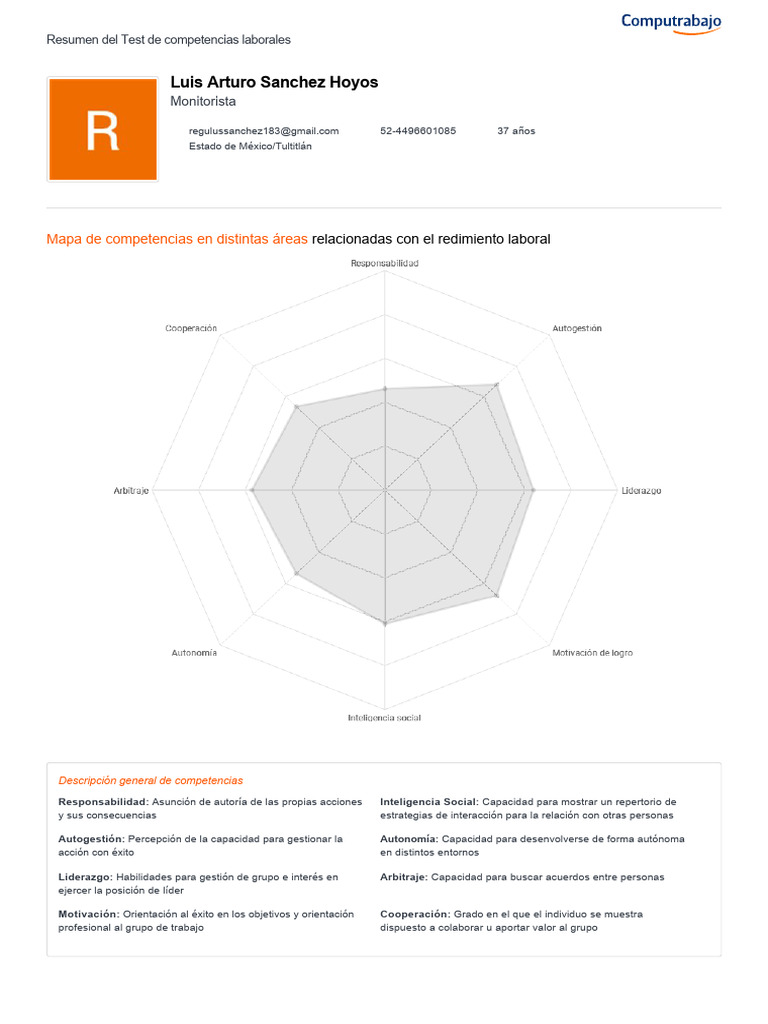 Resumen de Competencias Laborales | PDF