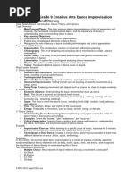 Grade 9 Creative Arts Revised Notes | PDF | The Arts