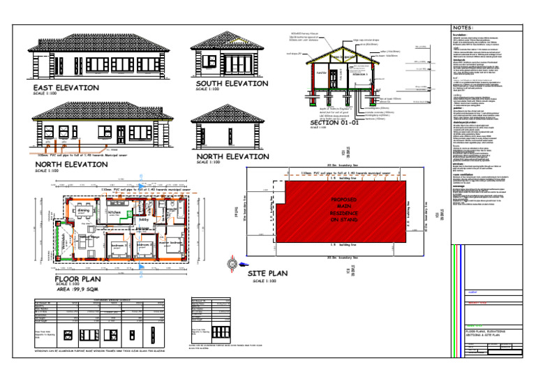 Detailed Building Plans and Specifications | PDF | Sanitary Sewer ...