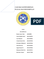 FILSAFAT 2 Macam-Macam Pengertian Pernyataan Dan Penyimpulan