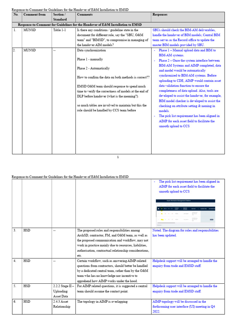 Response To Comment BIM AM HO | PDF | Software | Building Information ...