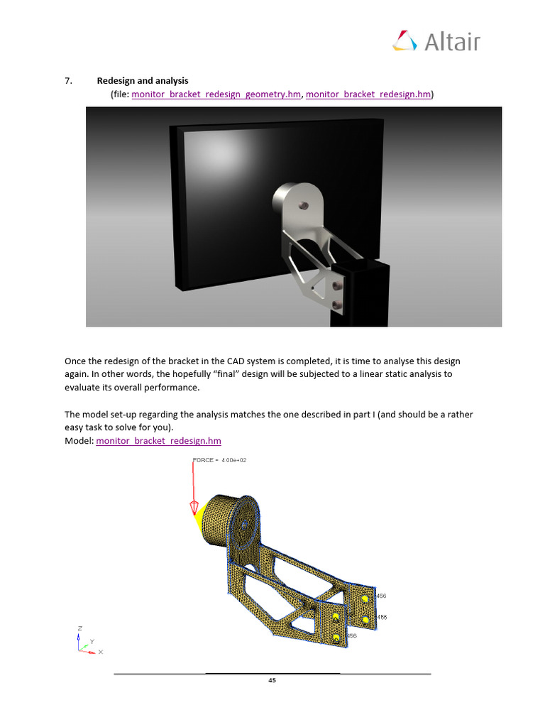 Topology Optimization for Bracket Design | PDF