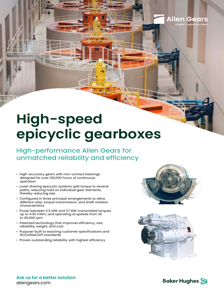 High-Speed Epicyclic Gearboxes Overview | PDF | Gear | Engines