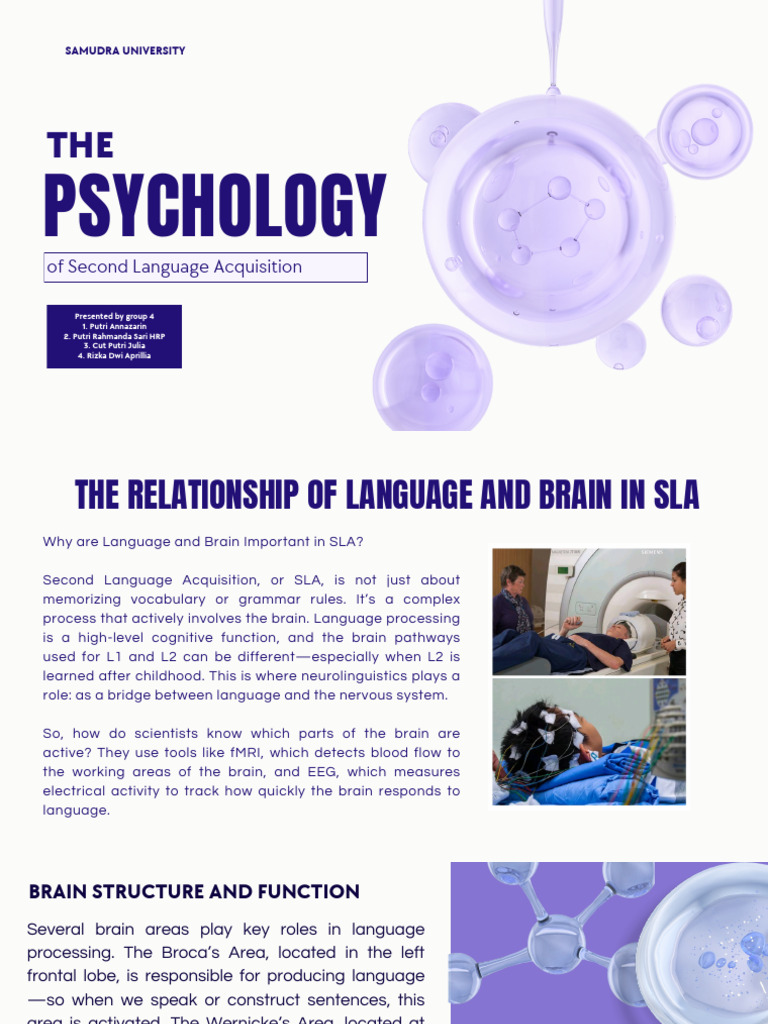 Psychology of Second Language Acquisition | PDF | Second Language ...