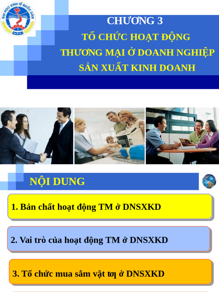Bài 3 - T CH C Ho T Đ NG Thương M I DNSXKD | PDF