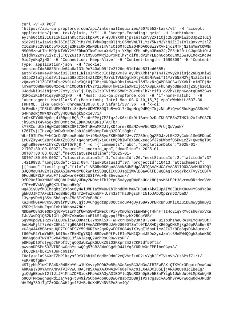API POST Request for Task Management | PDF | Macintosh Platform ...