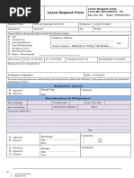 Leave Request and Approval Form | PDF