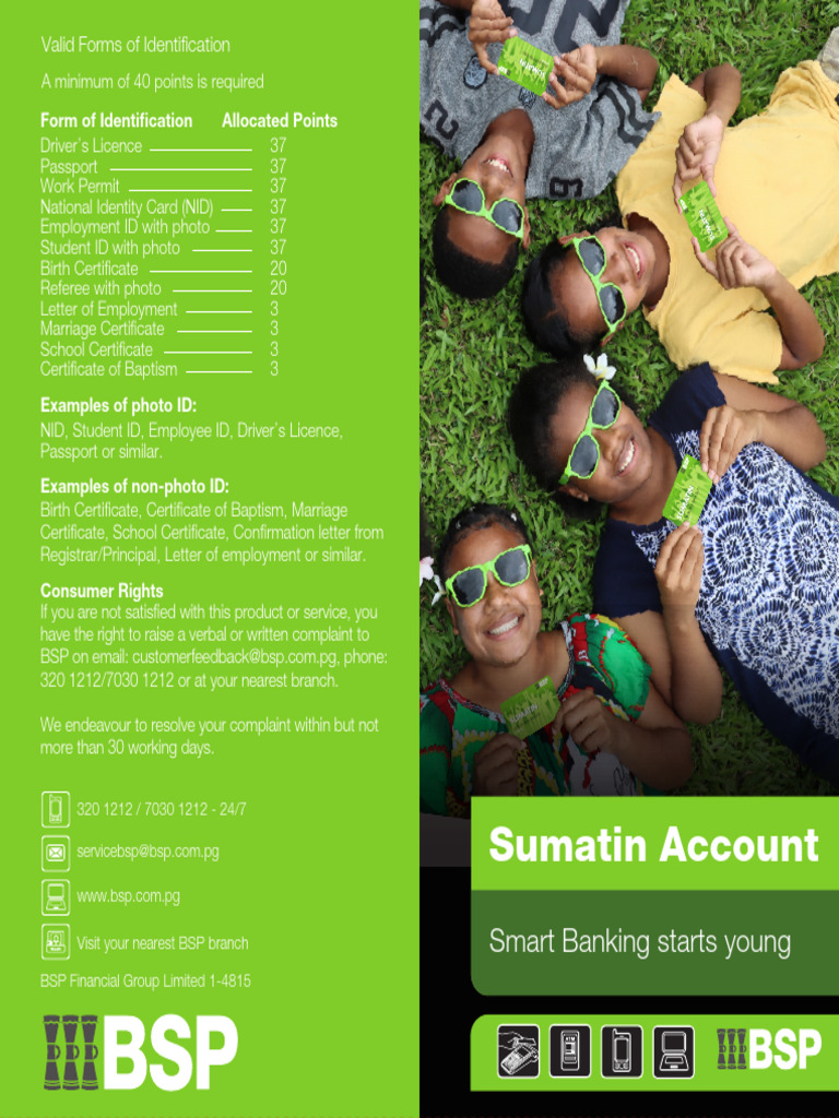 BSP Sumatin Account Application Guide | PDF | Debit Card | Identity ...