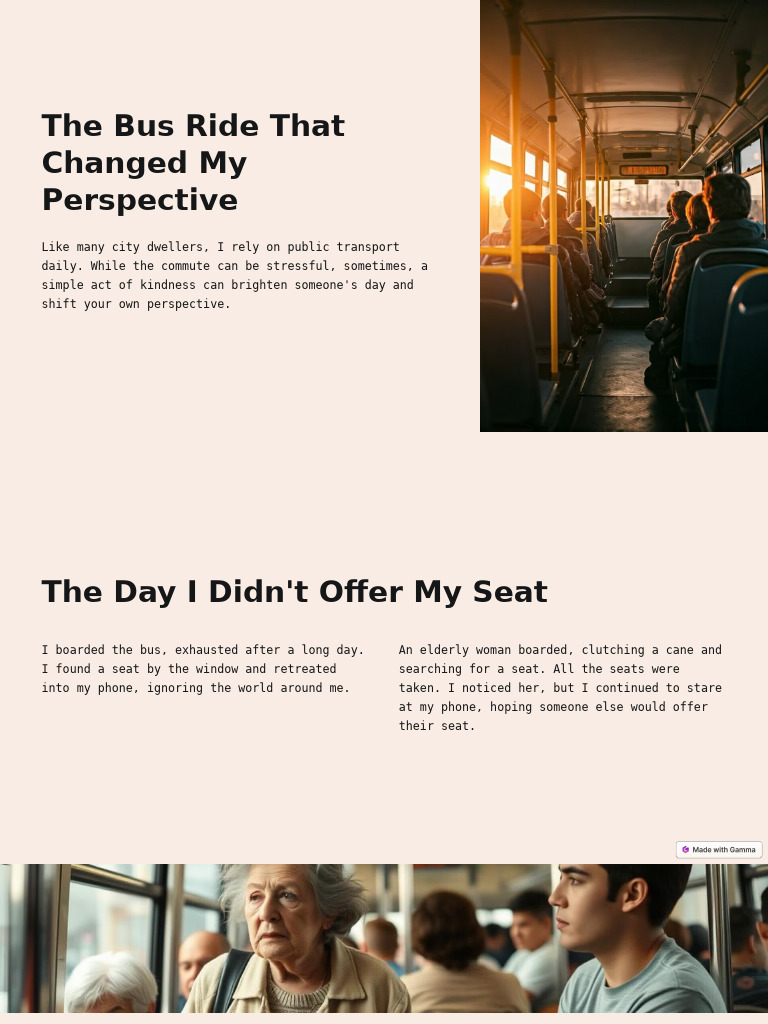 The Bus Ride That Changed My Perspective PDF