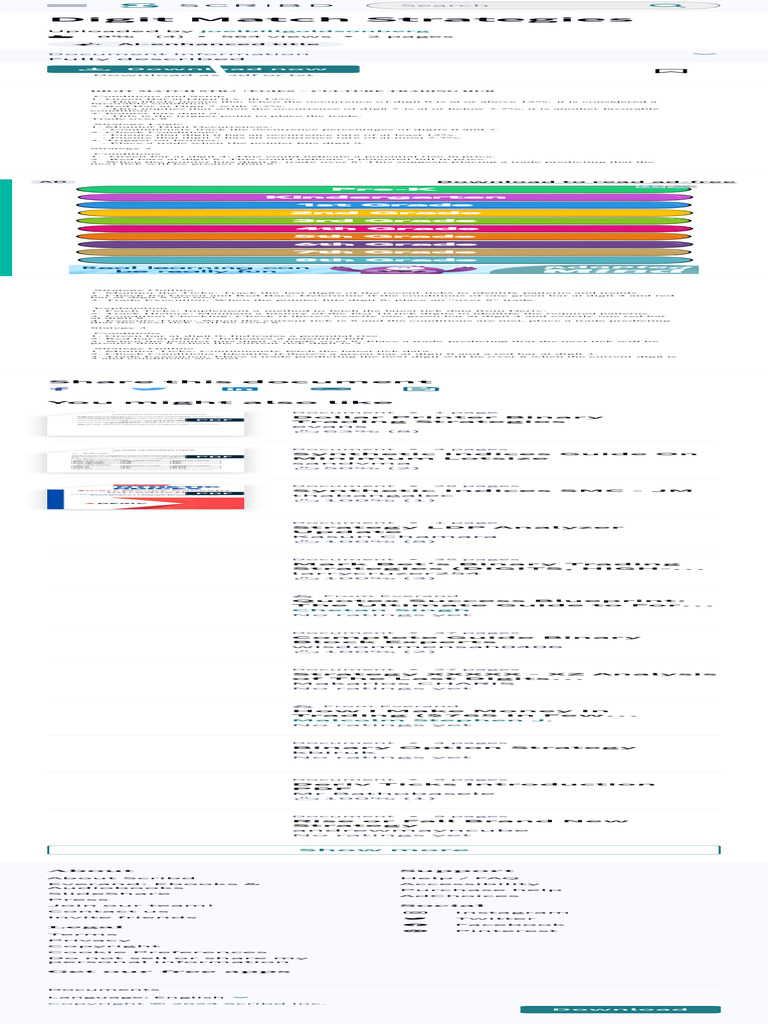 Digit Match Strategies PDF | PDF | Scribd | Computing