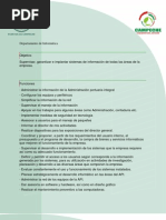 Departamento Informatica Funciones