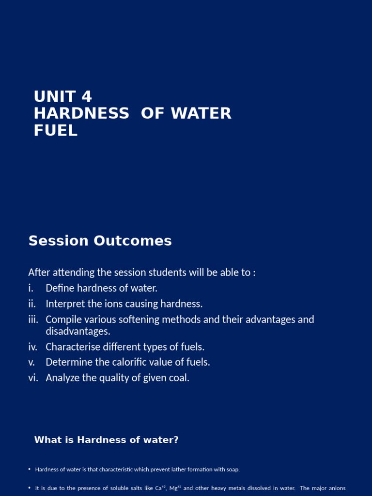 Unit 4 | PDF | Ion Exchange | Fuels