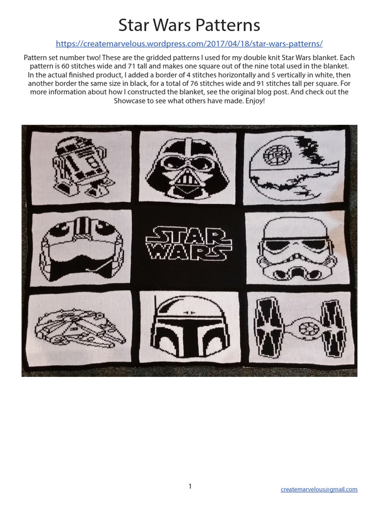 Starwarspatterntopsame | PDF | Knitting | Star Wars