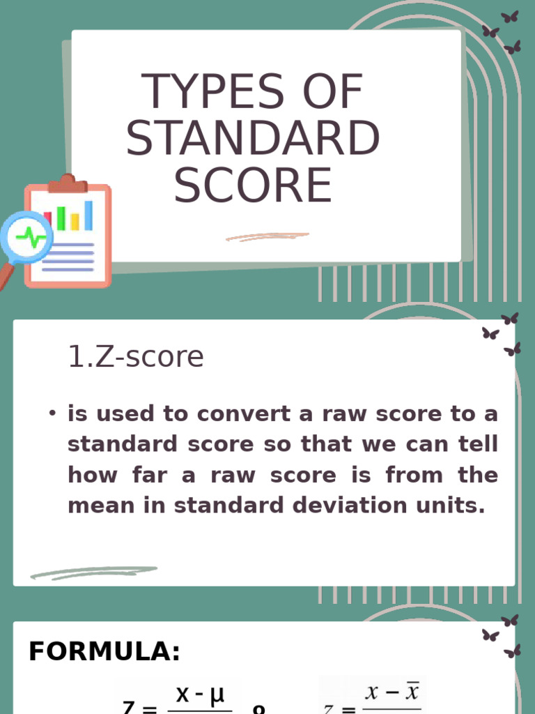 Types of Standard Scores Explained | PDF | Standard Score | Standard ...