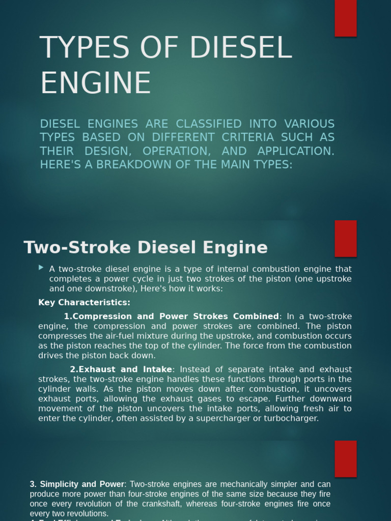 TYPES OF DIESEL ENGINE | PDF