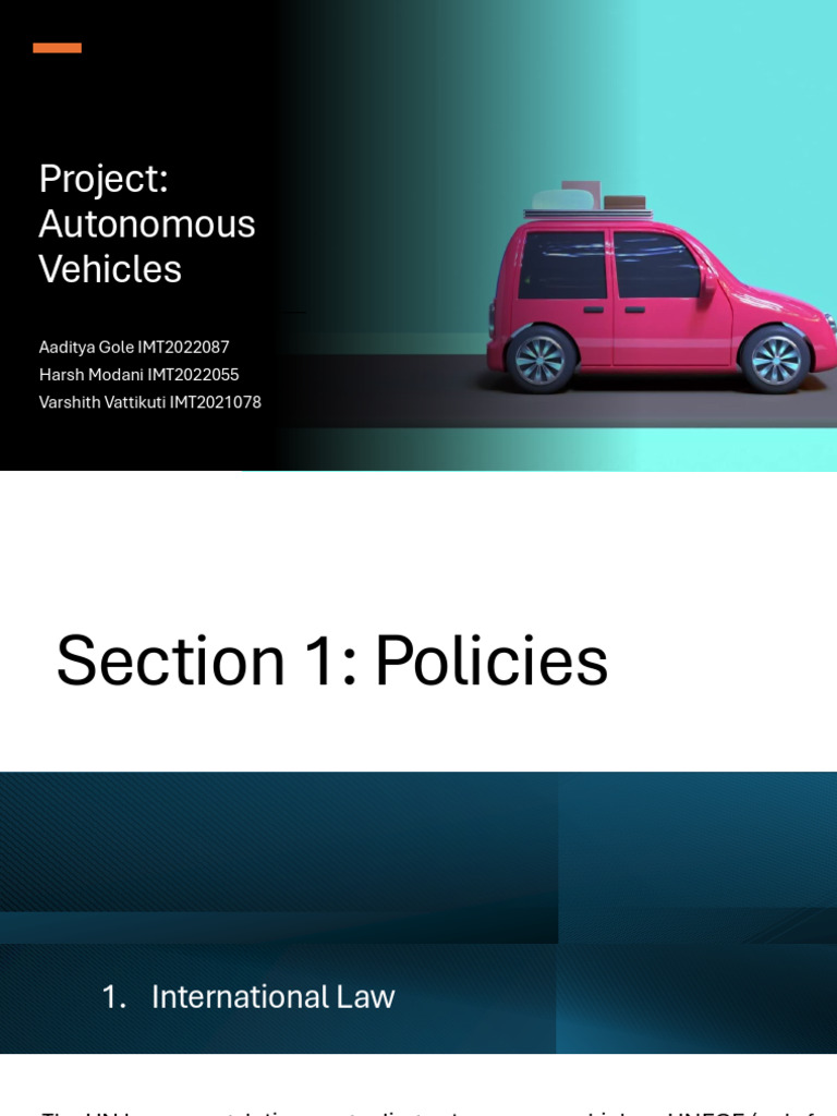 Global Regulations on Autonomous Vehicles | PDF | Traffic Collision ...