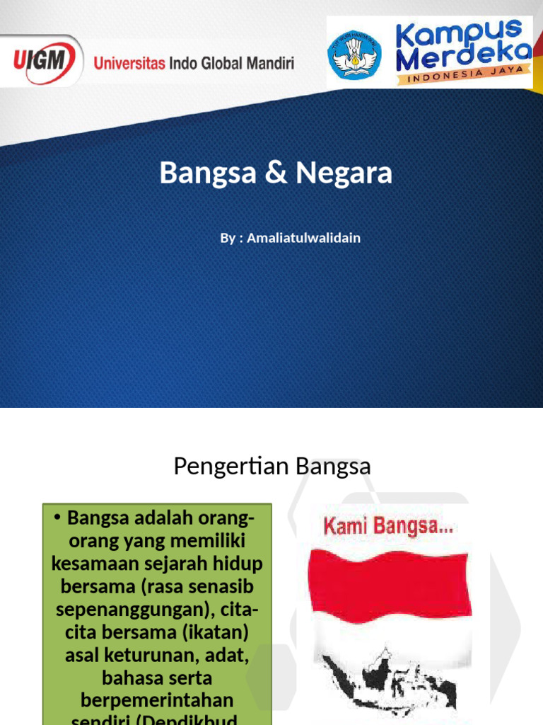 Pengertian Bangsa dan Negara Indonesia | PDF