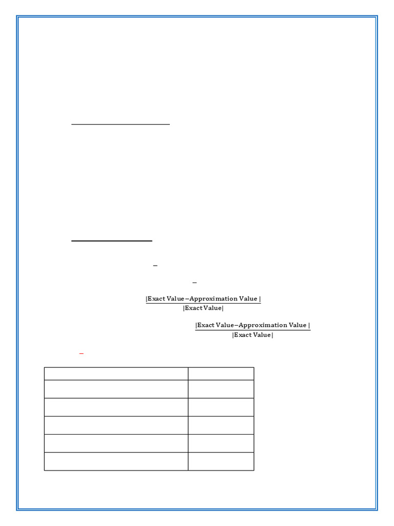 Understanding Errors in Numerical Analysis | PDF | Significant Figures ...