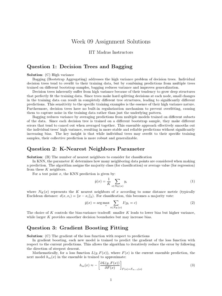 Week 09 Assignment Solutions Overview | PDF | Cluster Analysis | Data ...