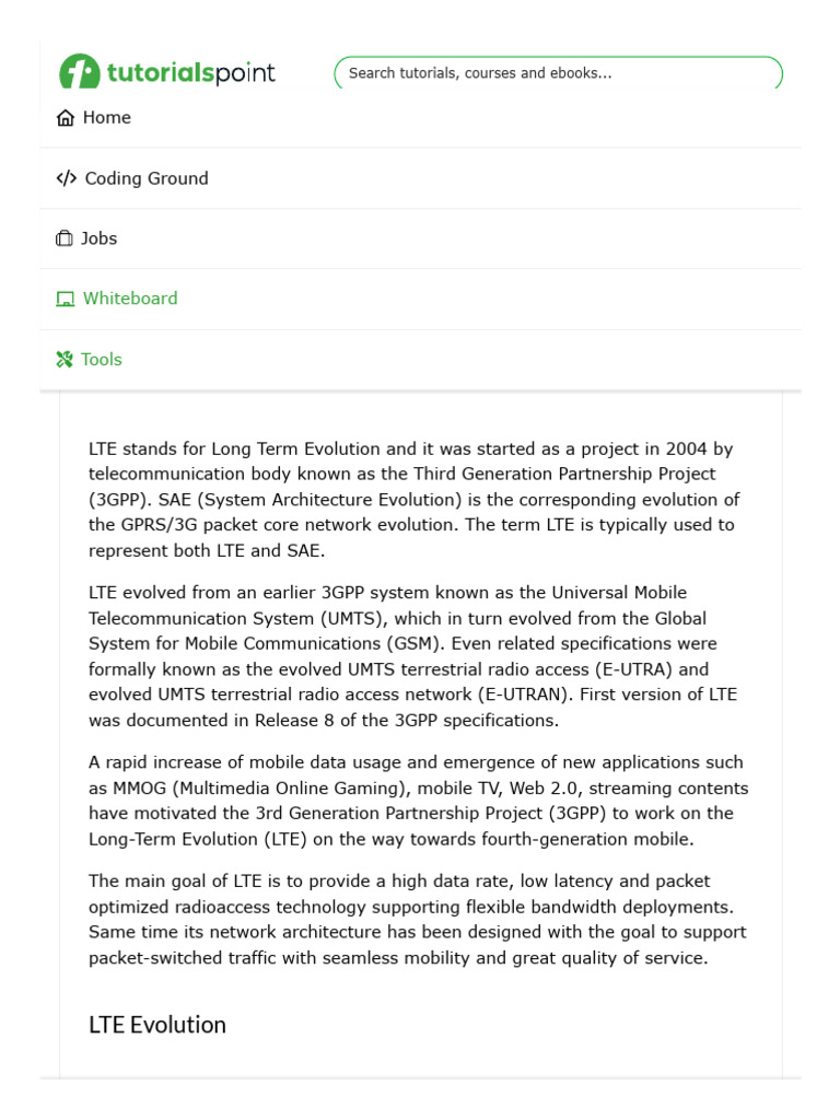 LTE Overview | PDF | Lte (Telecommunication) | Duplex (Telecommunications)