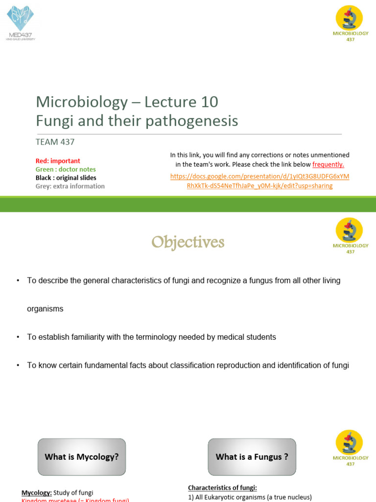 Fungal Pathogenesis in Microbiology Lecture | PDF | Fungus | Mold
