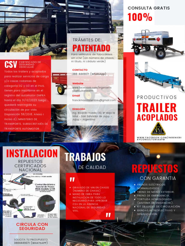 Servicios de Trailers y Acoplados en Jujuy | PDF | Tecnología de ...