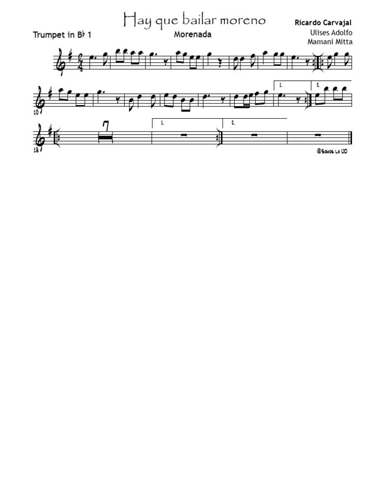 Hay Que Bailar Moreno Tr1 | PDF