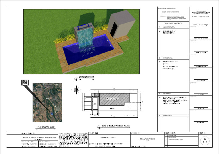 Swimming Pool Site Development Plan | PDF