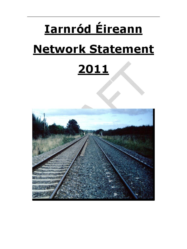 Iarnród Éireann Network Statement 2011 | PDF | Rail Transport | Train