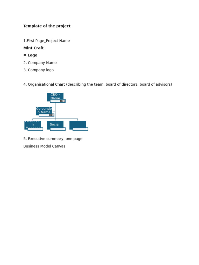 Business Plan Template Project Template | PDF