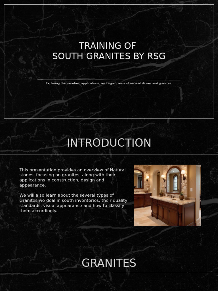 South Training | PDF | Granite | Countertop
