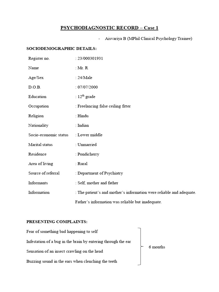 Delutional Disorder Case | PDF | Delusion | Mental Disorder