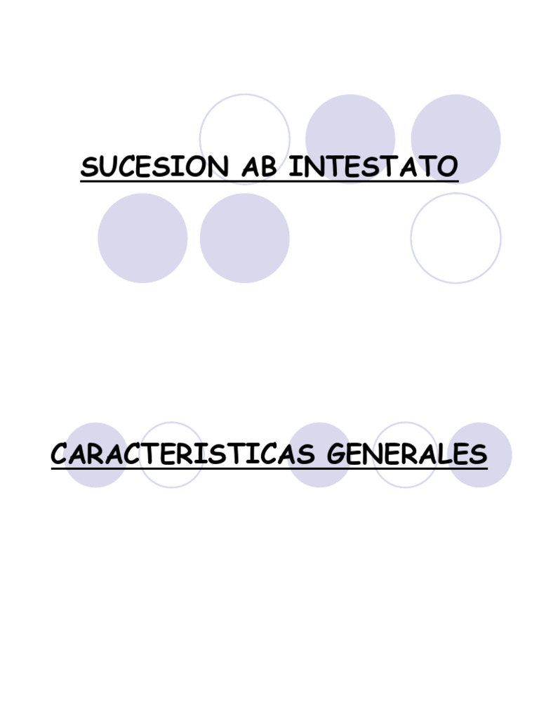 Sucesión Ab Intestato: Claves y Normativas | PDF