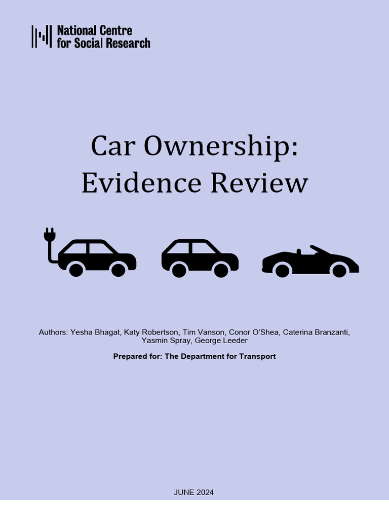 Car Ownership Trends in the UK: Review | PDF | Cost Of Living ...