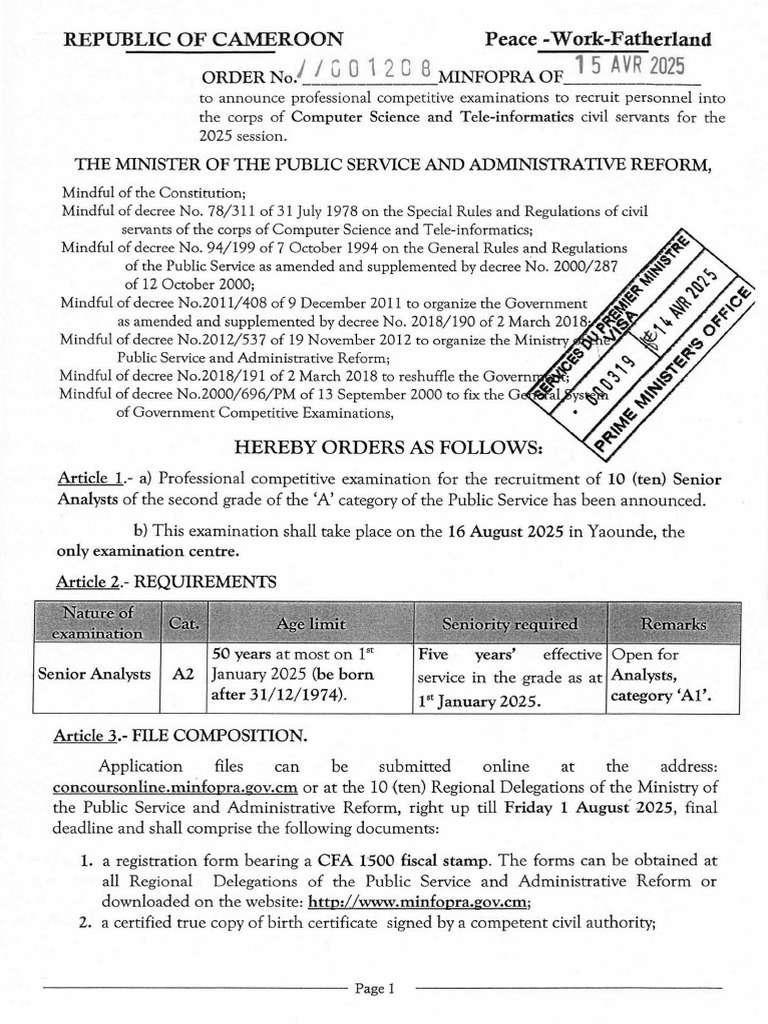 Prof Informatique Teleinformatique Ang | PDF | Political Charters ...