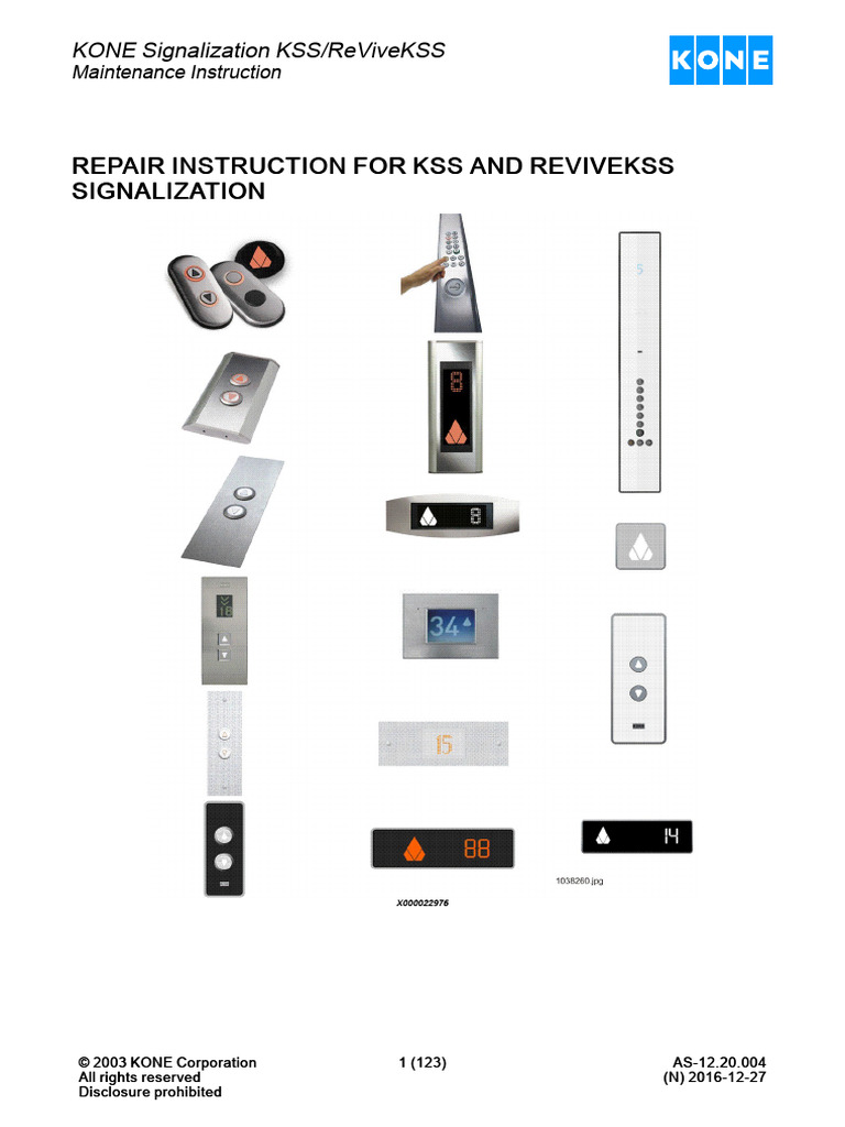 KONE KSS/ReViveKSS Maintenance Guide | PDF | Electrostatic Discharge ...