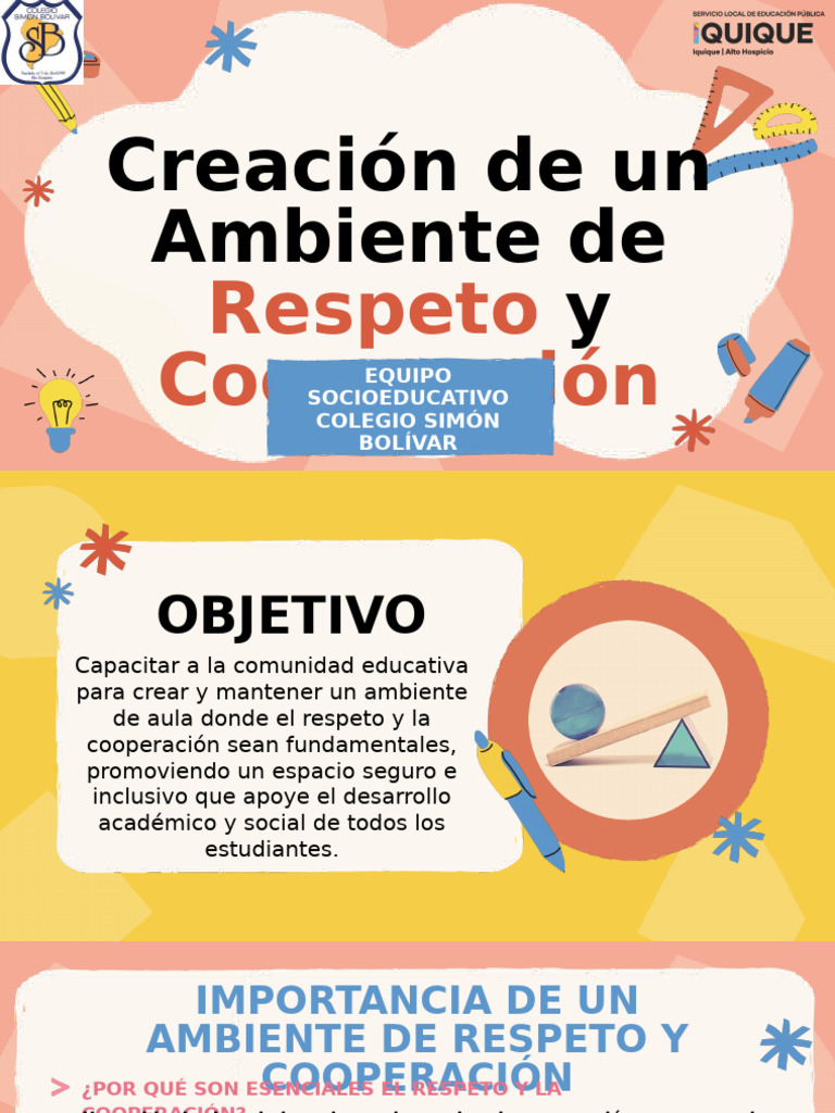 TALLER INSPECTORES - Creación de un Ambiente de Respeto y Cooperación ...