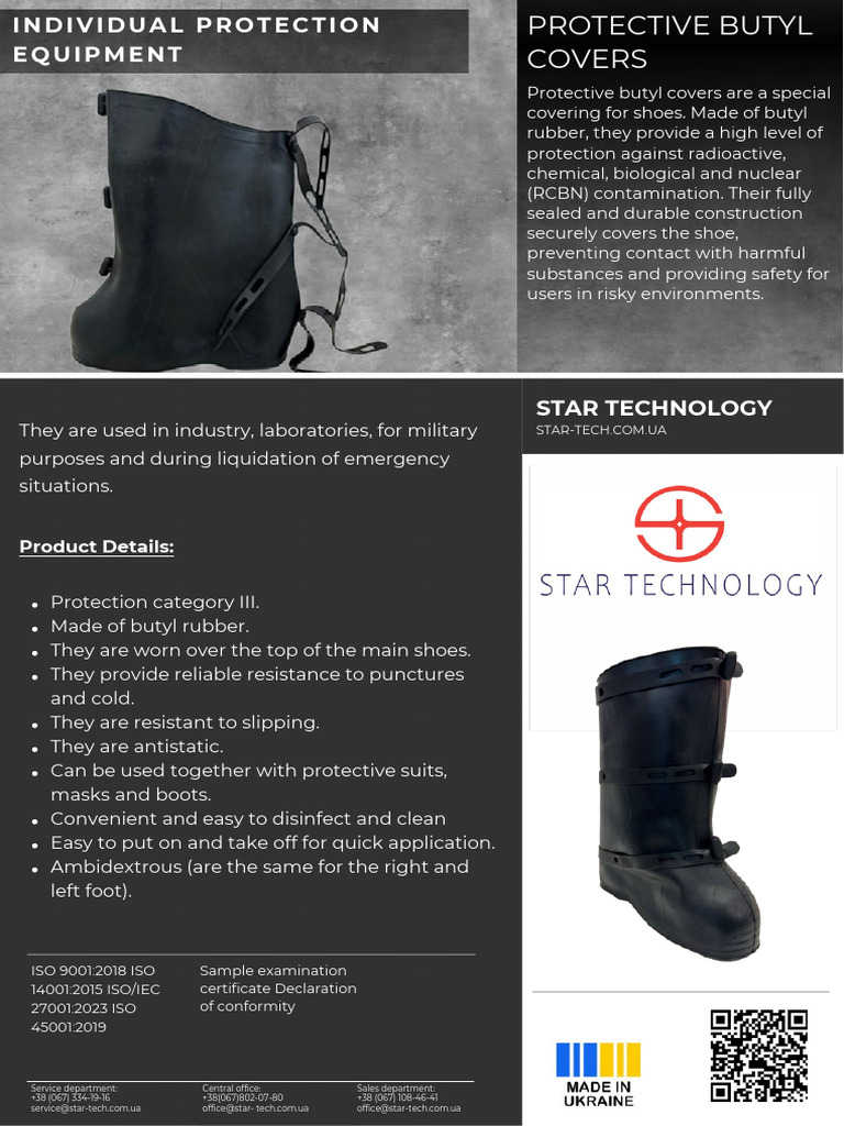 Protective Butyl Shoe Covers for Safety | PDF | Shelf Life | Shoe