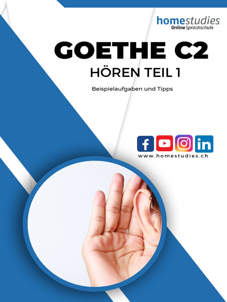 Goethe C2 Hoeren Teil 1 | PDF