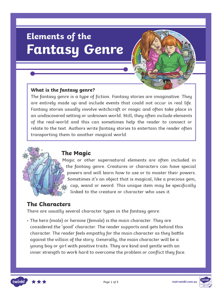 Fantasy Differentiated Reading Comprehension Pdf Quest Hero
