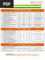 SGS Academy PH - Training Calendar H1 2025 | PDF | Medical Device ...