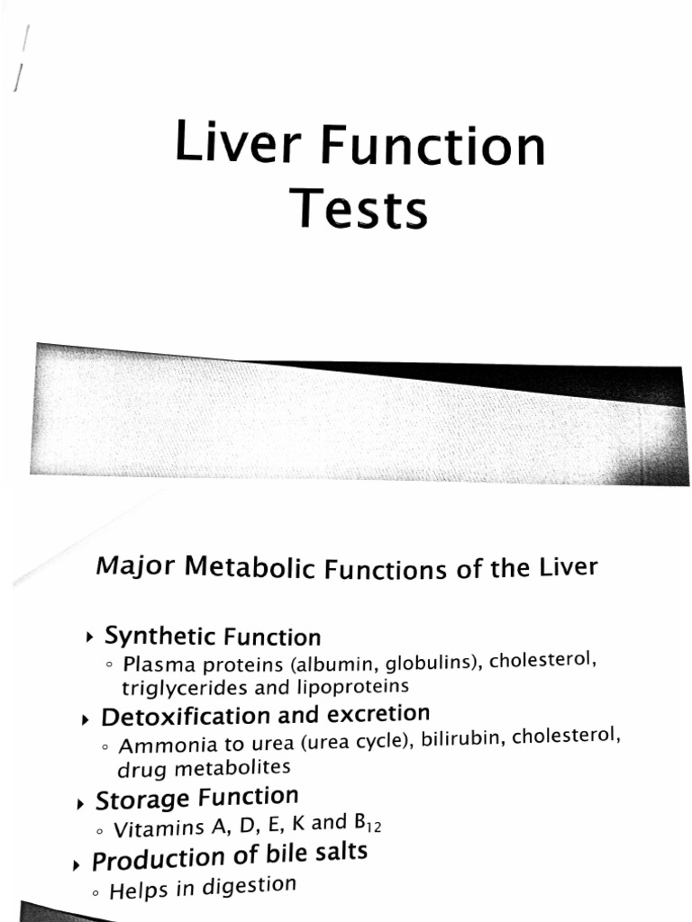Liver Function Test | PDF
