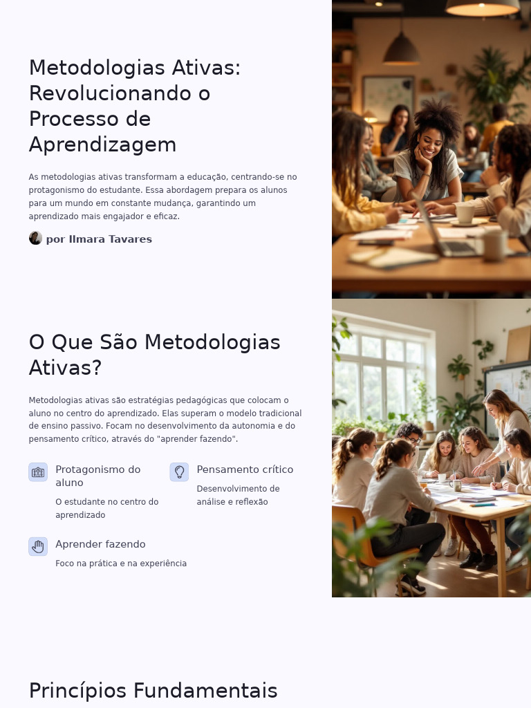 Metodologias Ativas Revolucionando o Processo de Aprendizagem | PDF ...